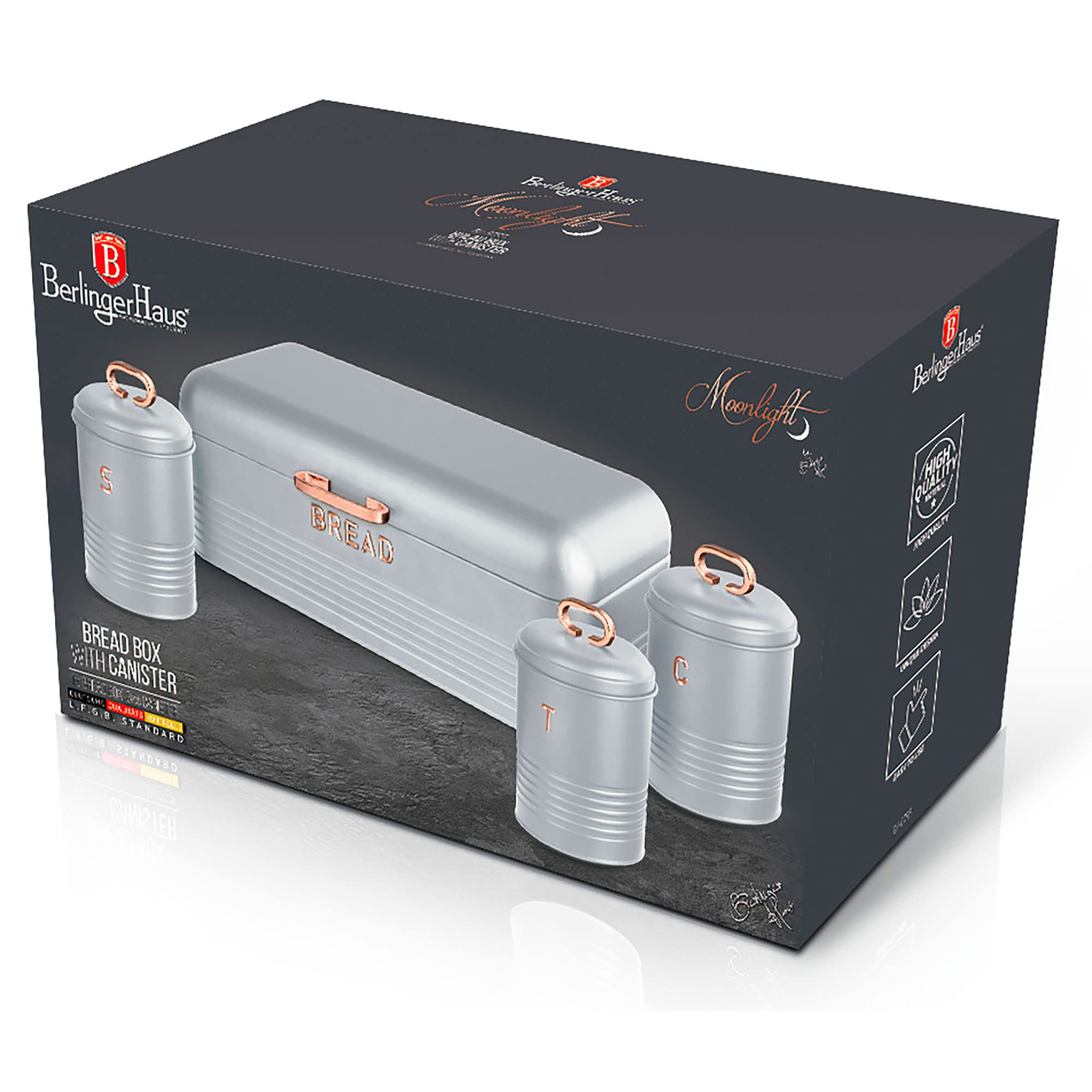 berlinger-haus-moonlight-bo-te-pain-3-bocaux-inox-gris-rose image 2