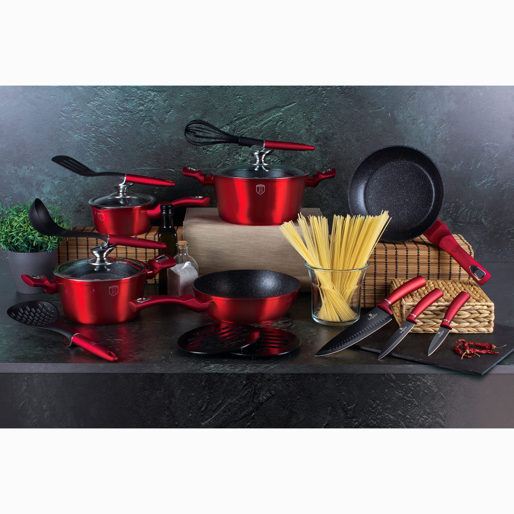 berlinger-haus-burgundy-batterie-cuisine-induction-17-pi-ces-rouge-marbre image 6