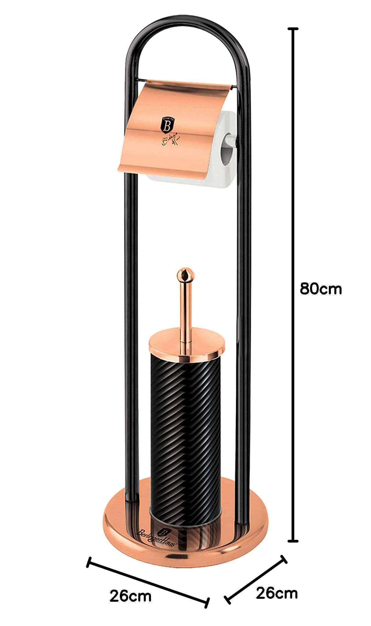 berlinger-haus-black-rose-porte-rouleau-wc-inox-brosse image 4