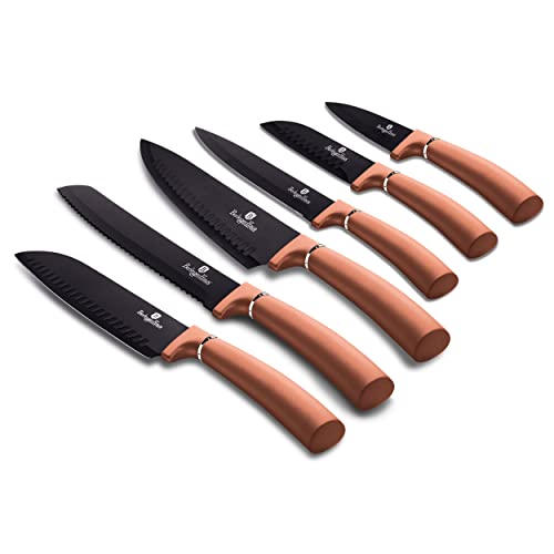 berlinger-haus-metallic-line-jeu-6-couteaux-cuisine-rose-gold-inox image 6