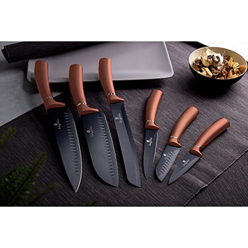 berlinger-haus-metallic-line-jeu-6-couteaux-cuisine-rose-gold-inox image 5