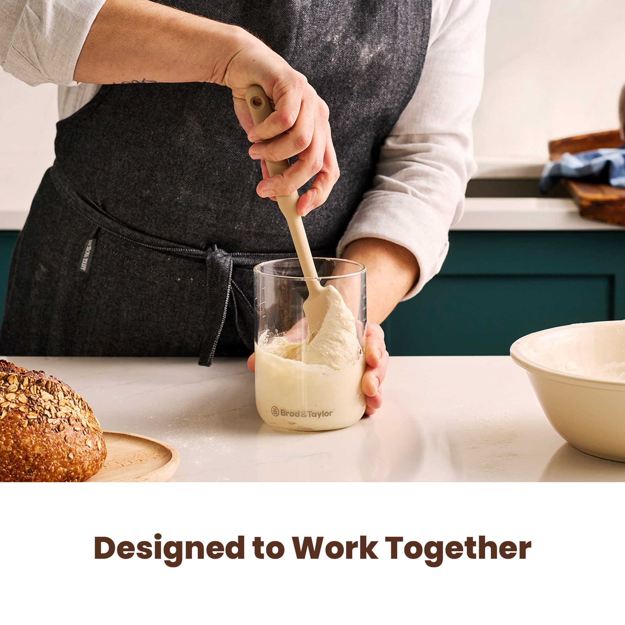 brod-taylor-starter-kit-levain-bocal-32-oz-spatule image 2