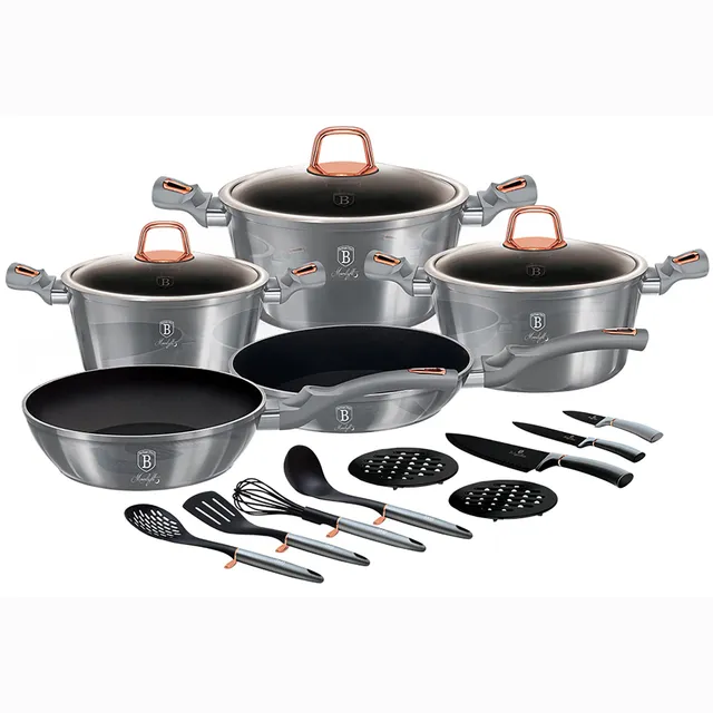 berlinger-haus-moonlight-batterie-de-cuisine-17-pi-ces-gris-induction image 1