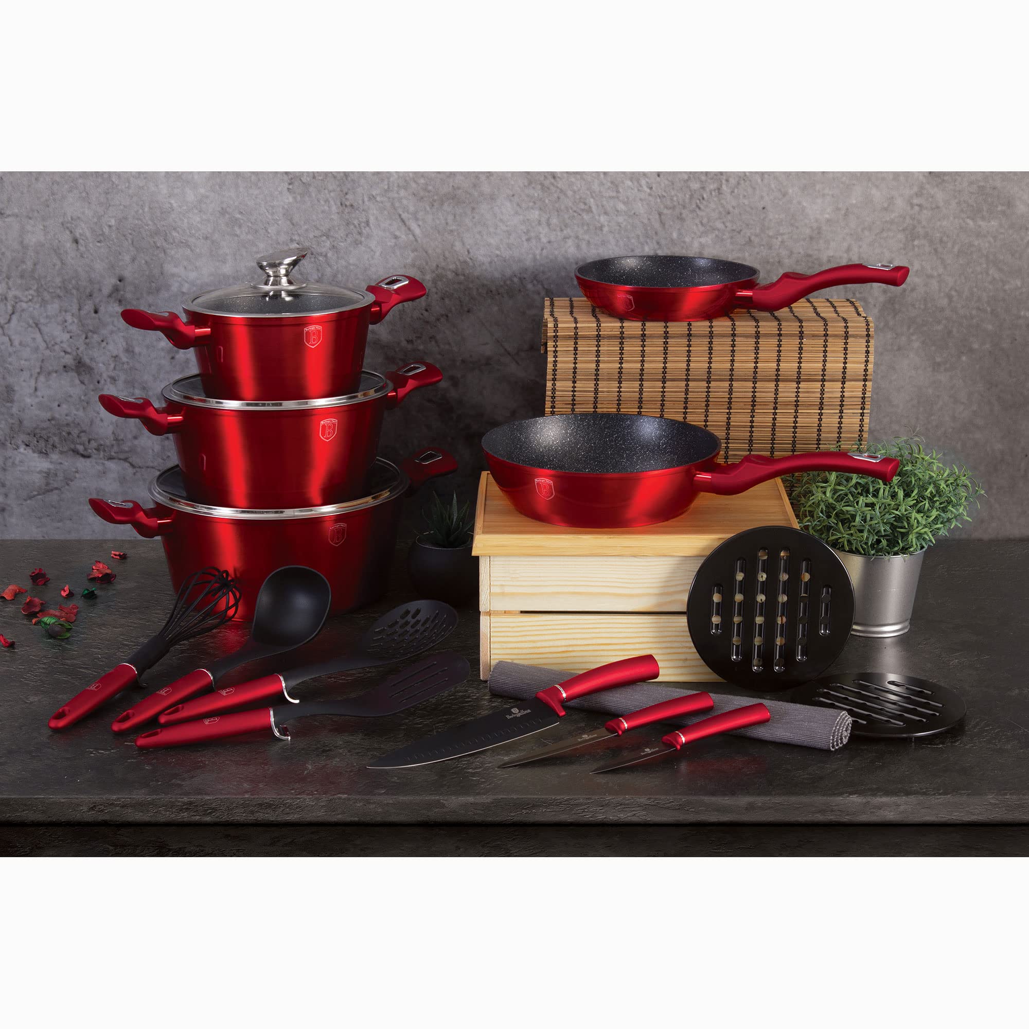 berlinger-haus-burgundy-batterie-cuisine-induction-17-pi-ces-rouge-marbre image 4