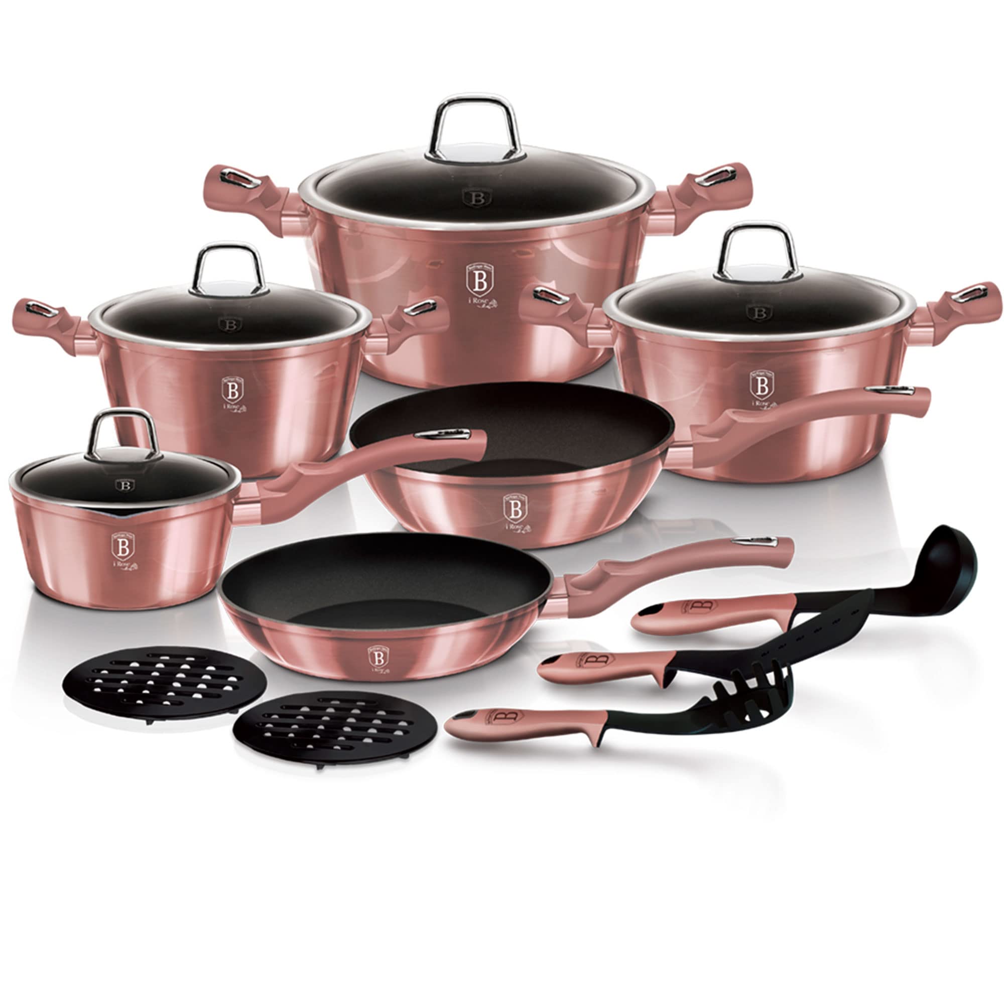 berlinger-haus-i-rose-batterie-cuisine-induction-15-pi-ces-rose-titane image 1