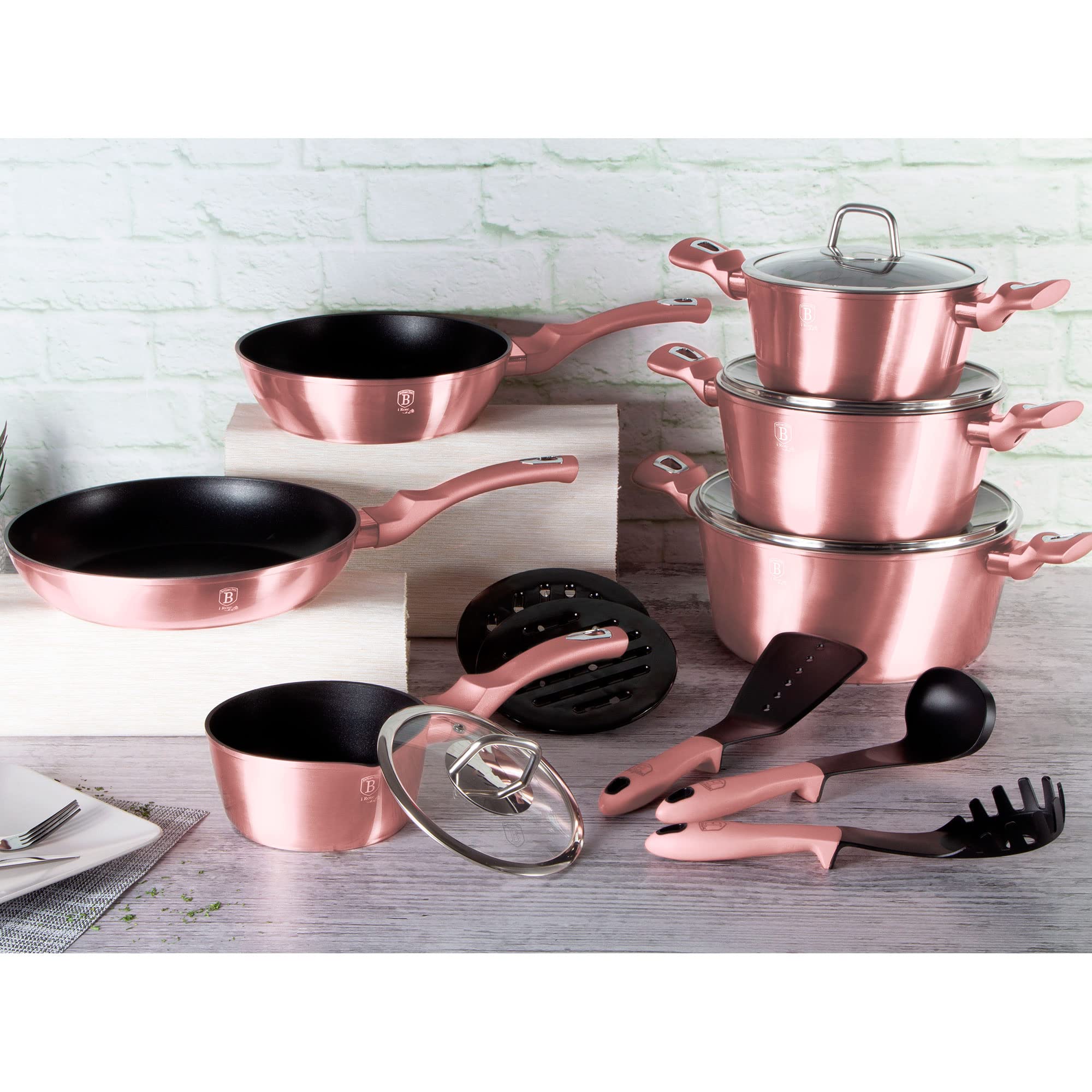 berlinger-haus-i-rose-batterie-cuisine-induction-15-pi-ces-rose-titane image 2
