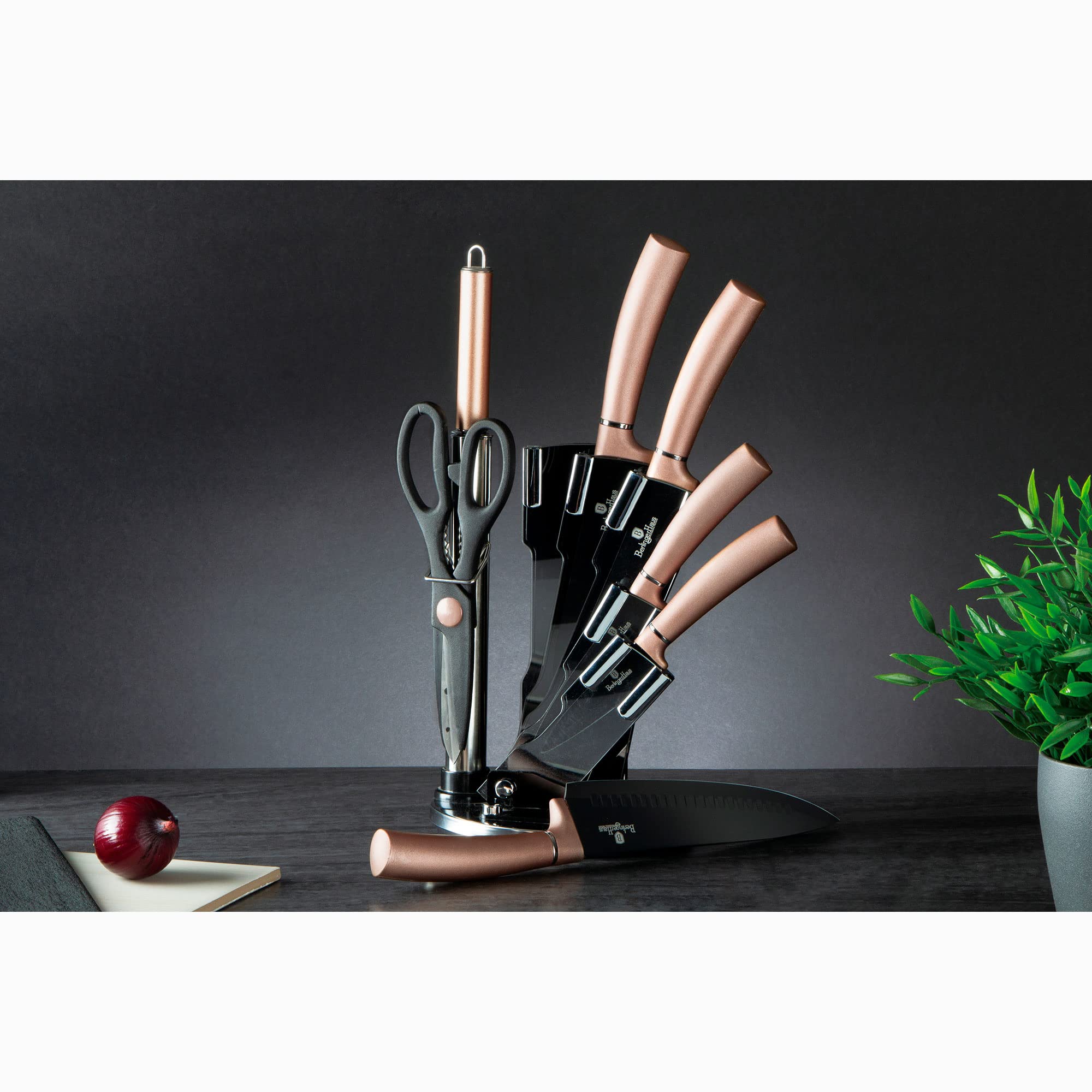 berlinger-haus-rose-gold-set-8-couteaux-cuisine-support-or-rose image 4
