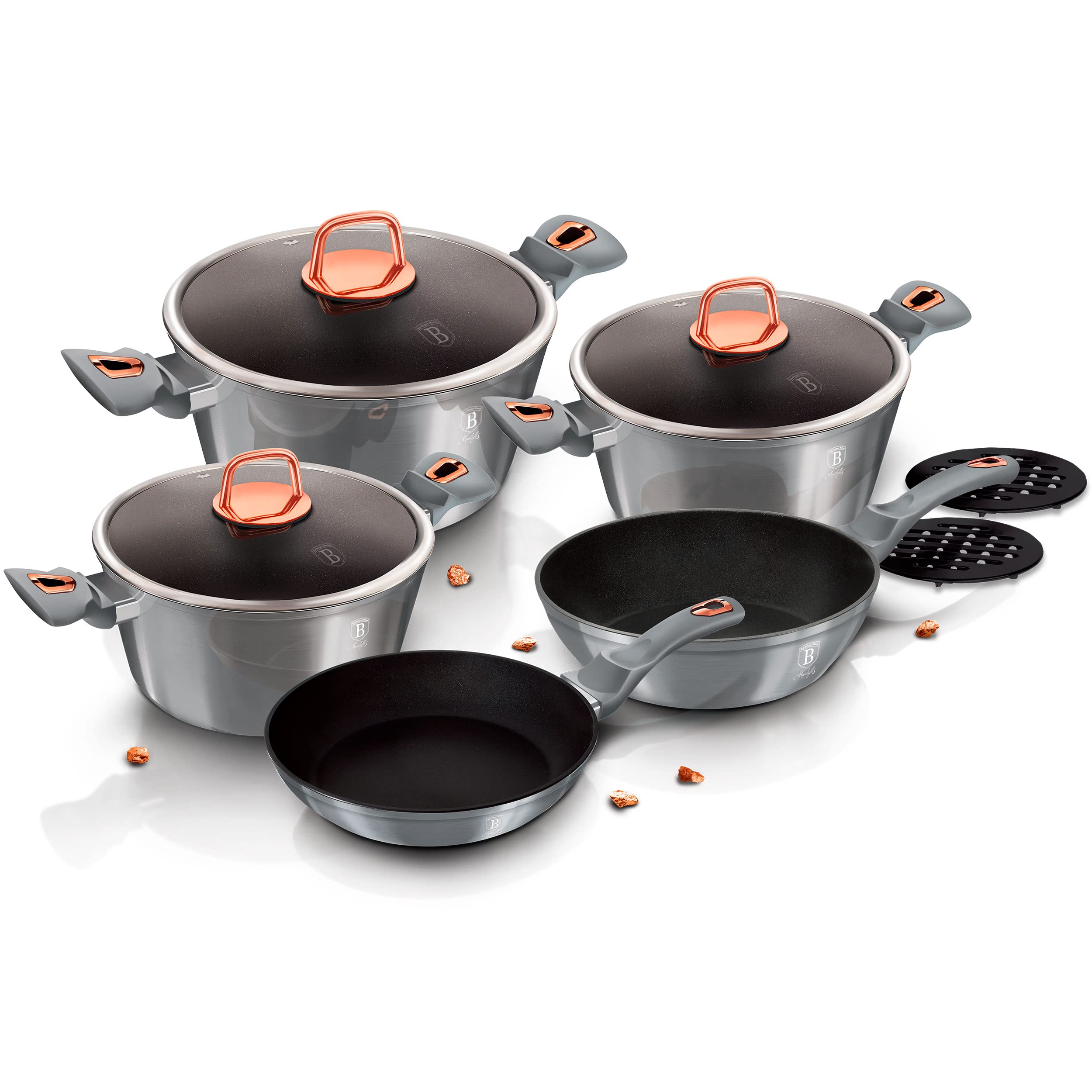 berlinger-haus-moonlight-batterie-cuisine-10-pi-ces-gris-titane image 5