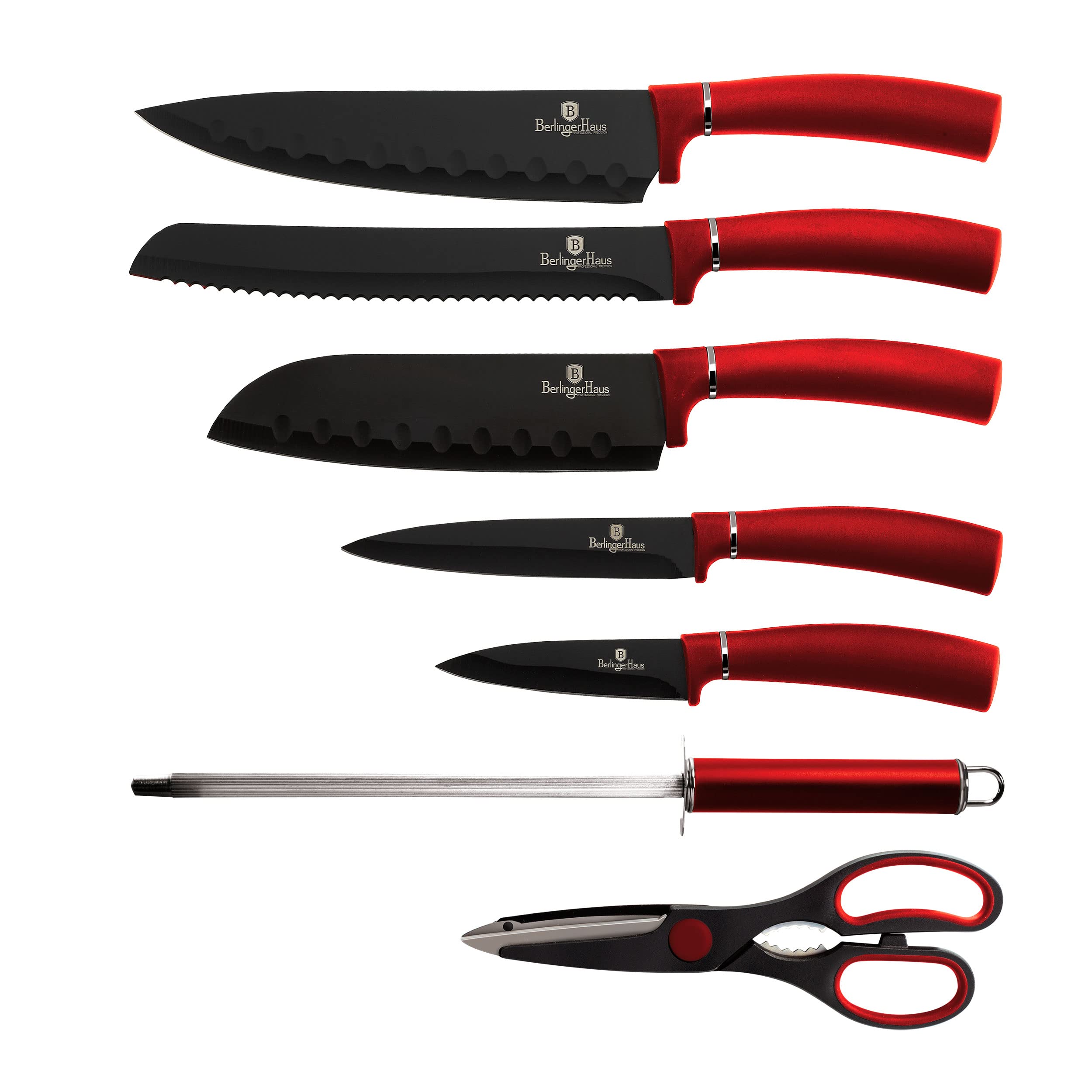 berlinger-haus-burgundy-set-de-couteaux-8-pi-ces-inox-rouge-support image 2