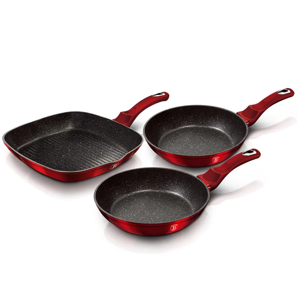 berlinger-haus-metallic-line-burgundy-lot-3-po-les-20-28-cm-rouge-induction image 1