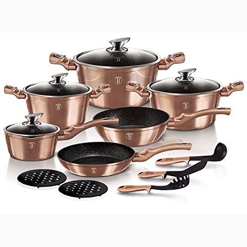 berlinger-haus-rose-gold-batterie-de-cuisine-15-pi-ces-titane-induction image 5