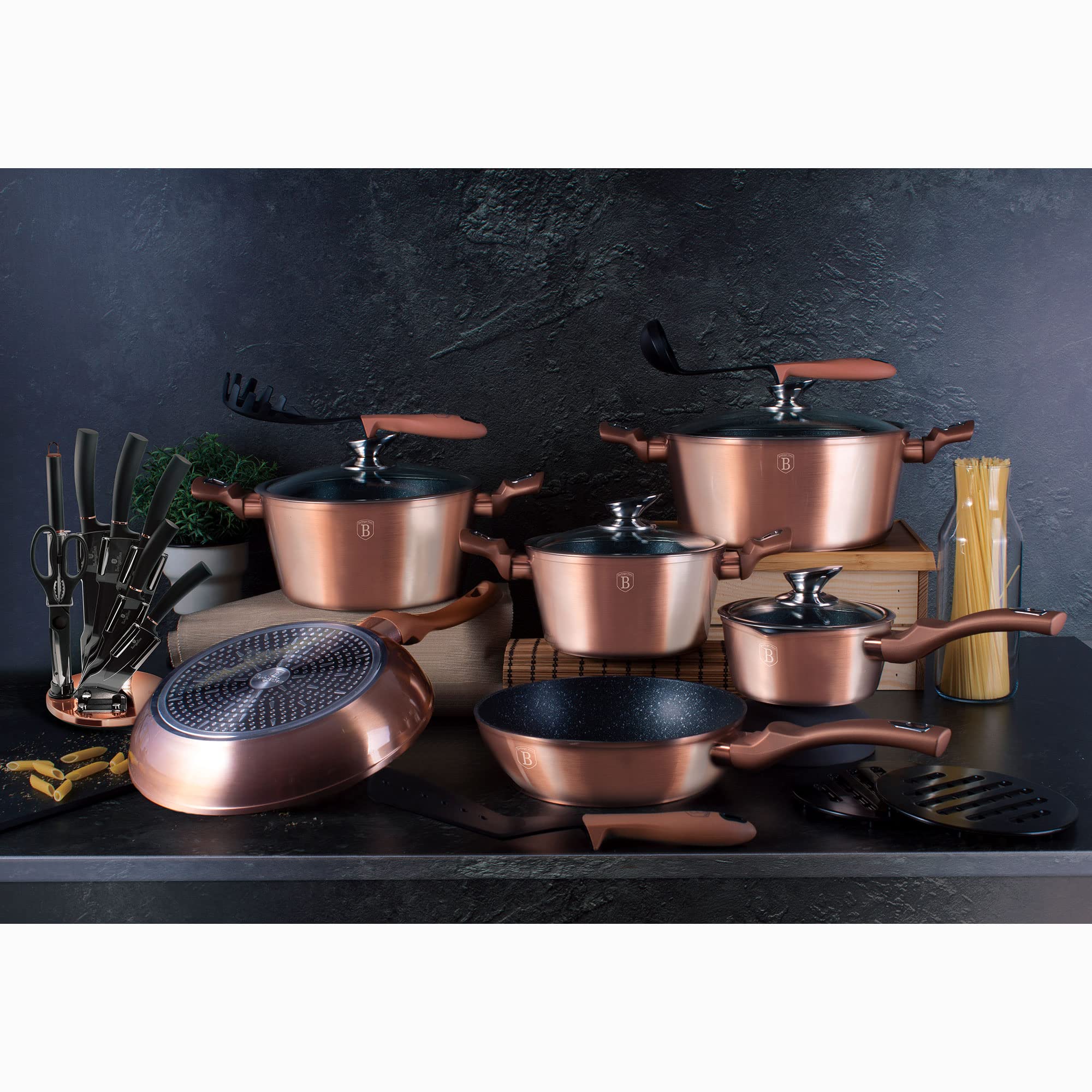 berlinger-haus-rose-gold-batterie-de-cuisine-15-pi-ces-titane-induction image 3