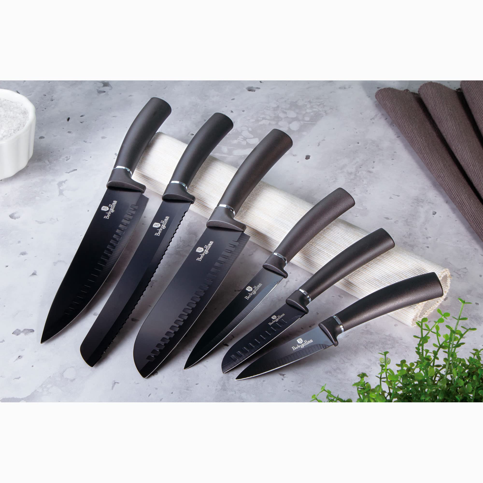 berlinger-haus-carbon-pro-set-6-couteaux-cuisine-inox-noir-pro image 2