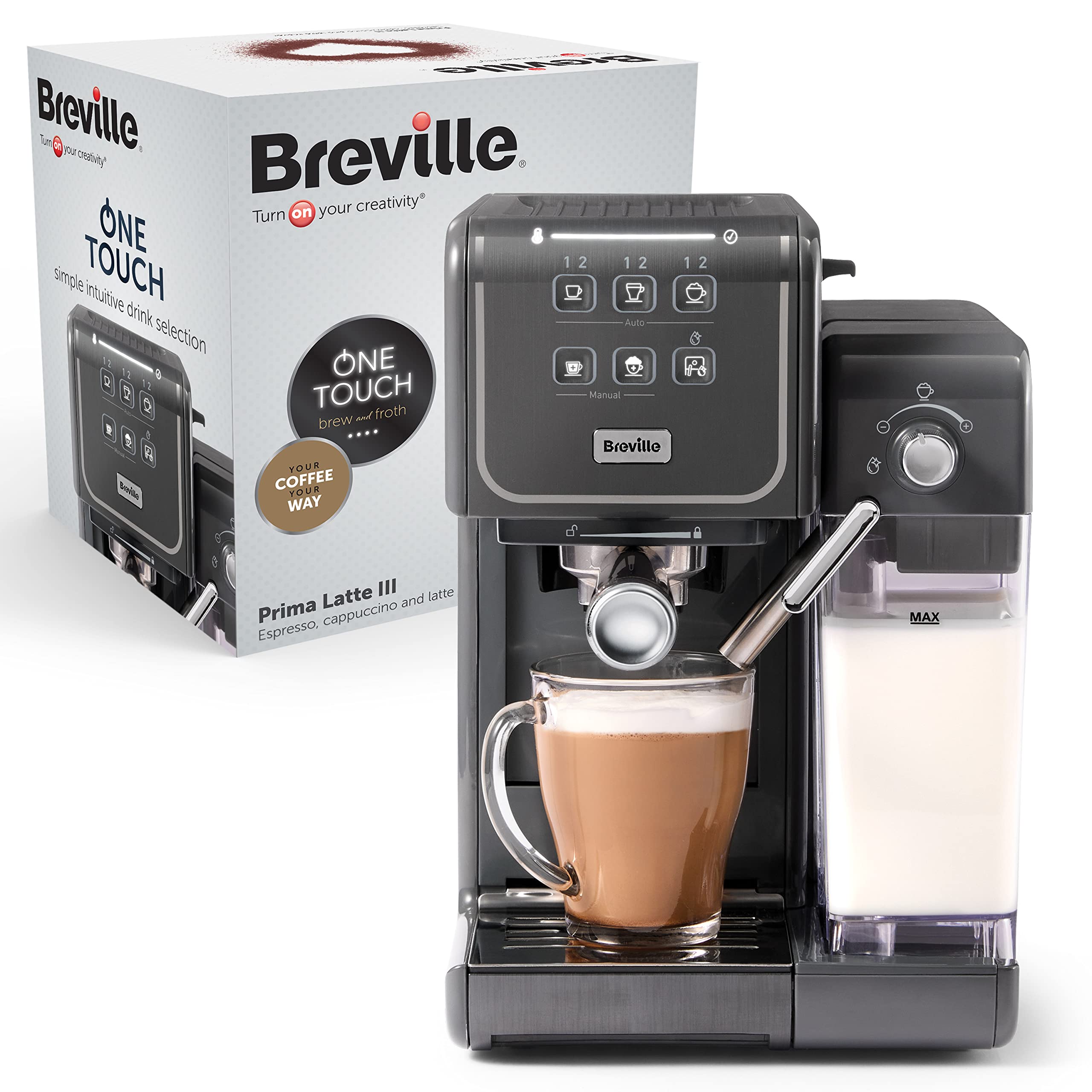 breville-prima-latte-iii-machine-expresso-rouge-19-bars-ese image 7