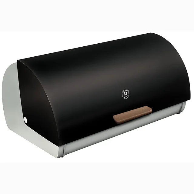 berlinger-haus-ebony-rosewood-bo-te-pain-inox-noir-38-5-cm image 1