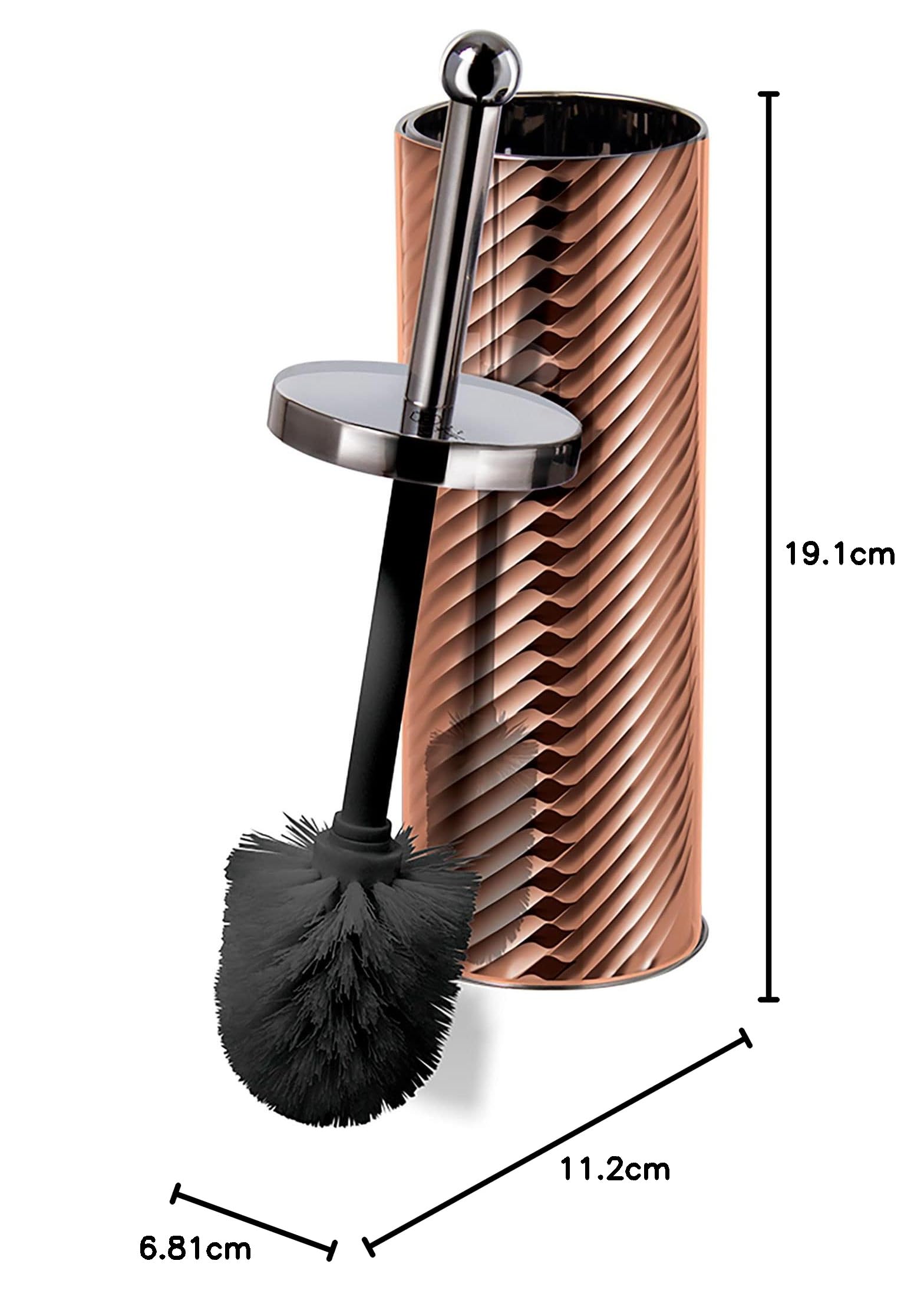 berlinger-haus-rose-gold-brosse-wc-inox-or-rose-27-cm image 4