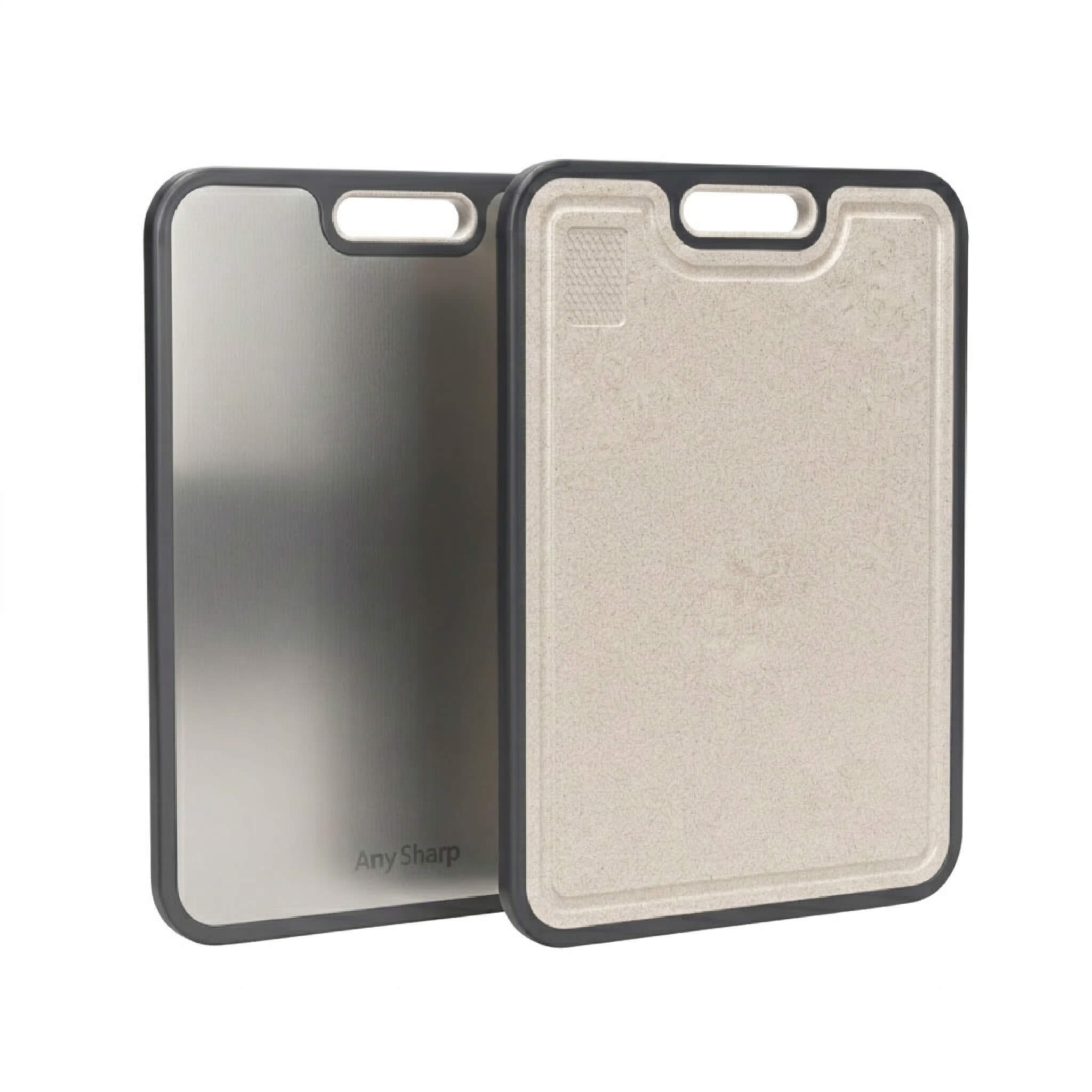 anysharp-planche-d-couper-titane-double-face-avec-r-pe-ail image 1