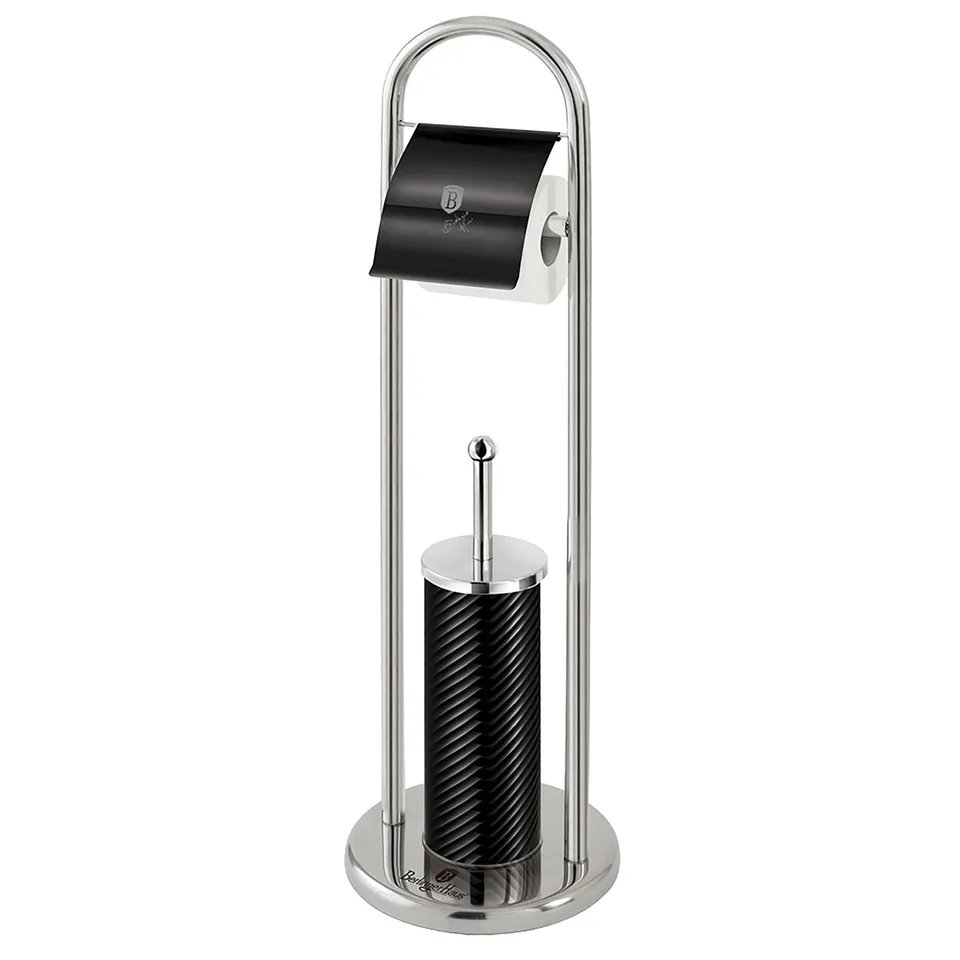 berlinger-haus-black-silver-porte-rouleau-brosse-wc-inox-noir image 1