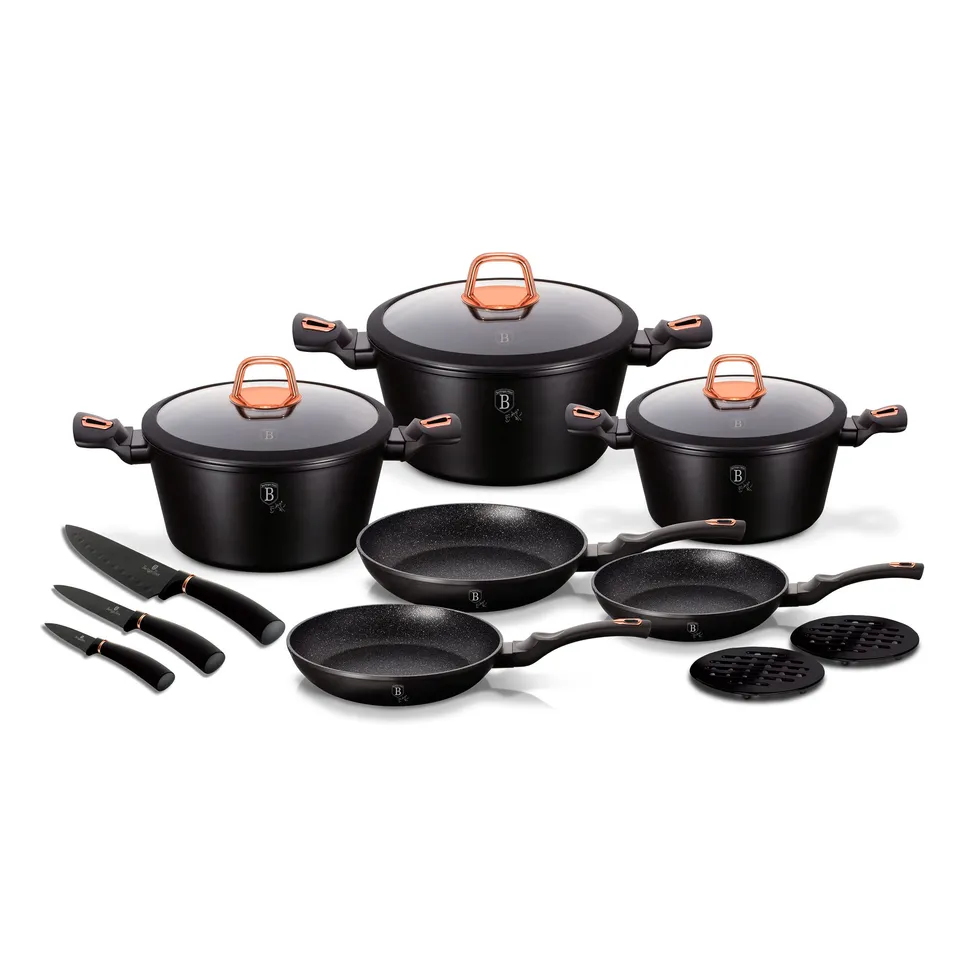 berlinger-haus-black-rose-batterie-cuisine-14-pi-ces-noir-induction image 1