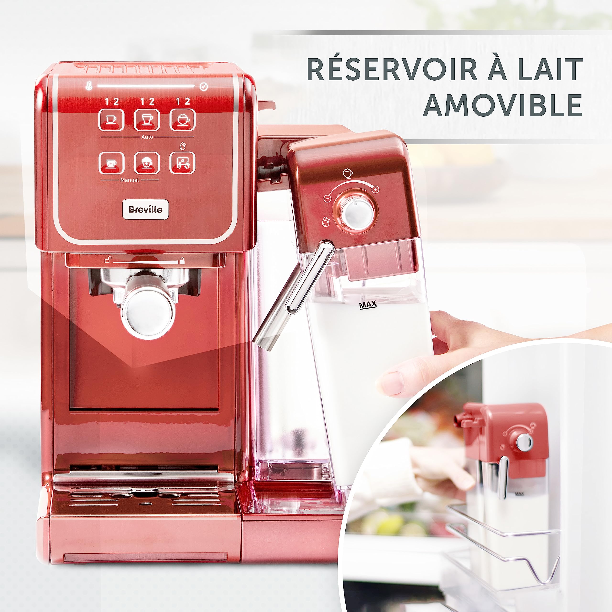 breville-prima-latte-iii-machine-expresso-rouge-19-bars-ese image 4