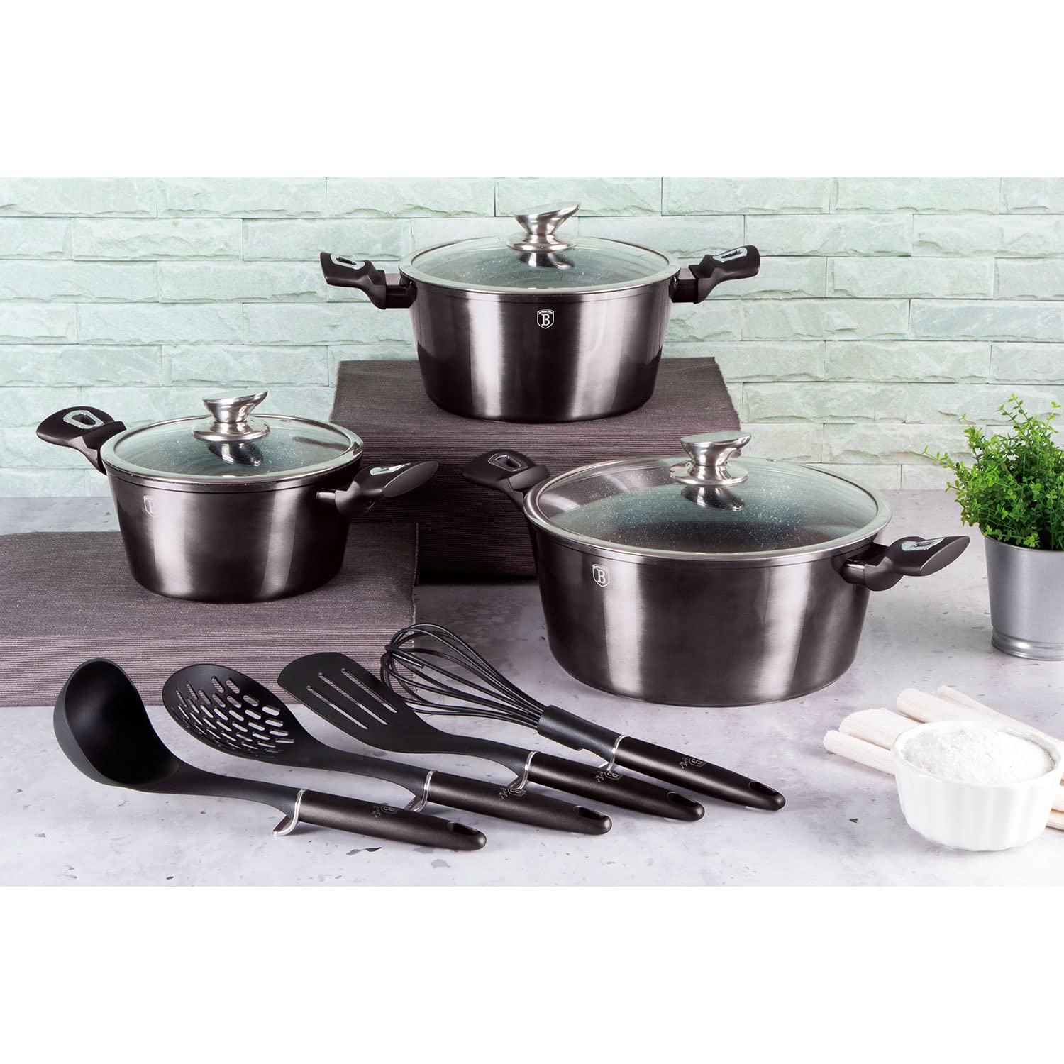 berlinger-haus-carbon-pro-batterie-cuisine-10-pi-ces-induction-marbre image 2