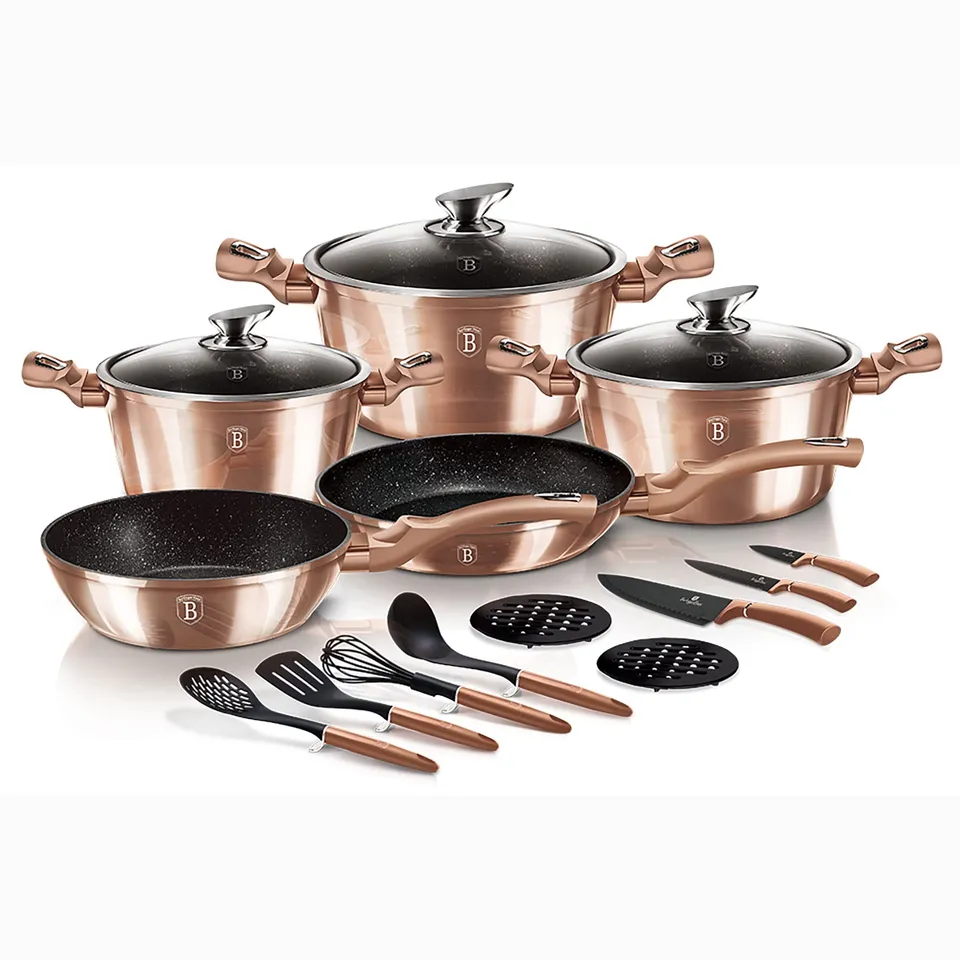 berlinger-haus-rose-gold-batterie-17-pcs-induction-marbre-or image 1