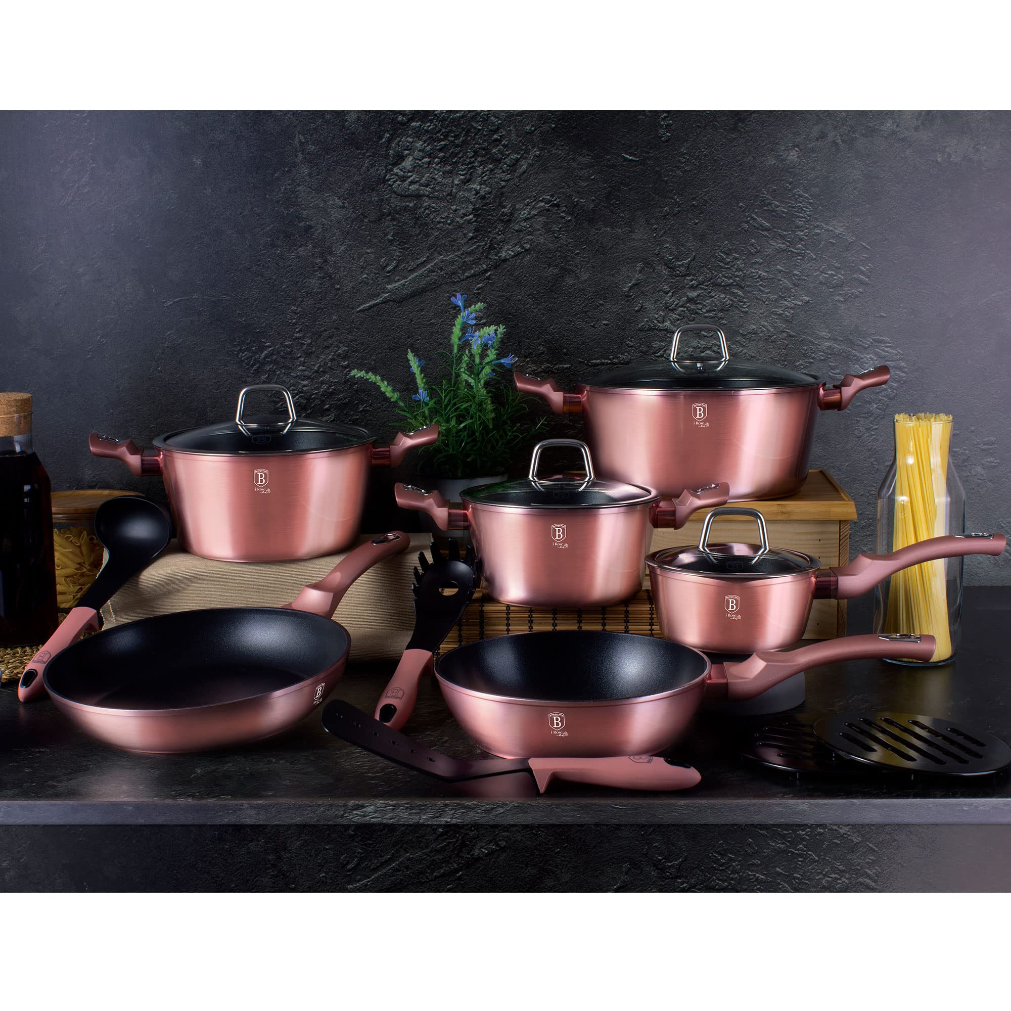 berlinger-haus-i-rose-batterie-cuisine-induction-15-pi-ces-rose-titane image 3