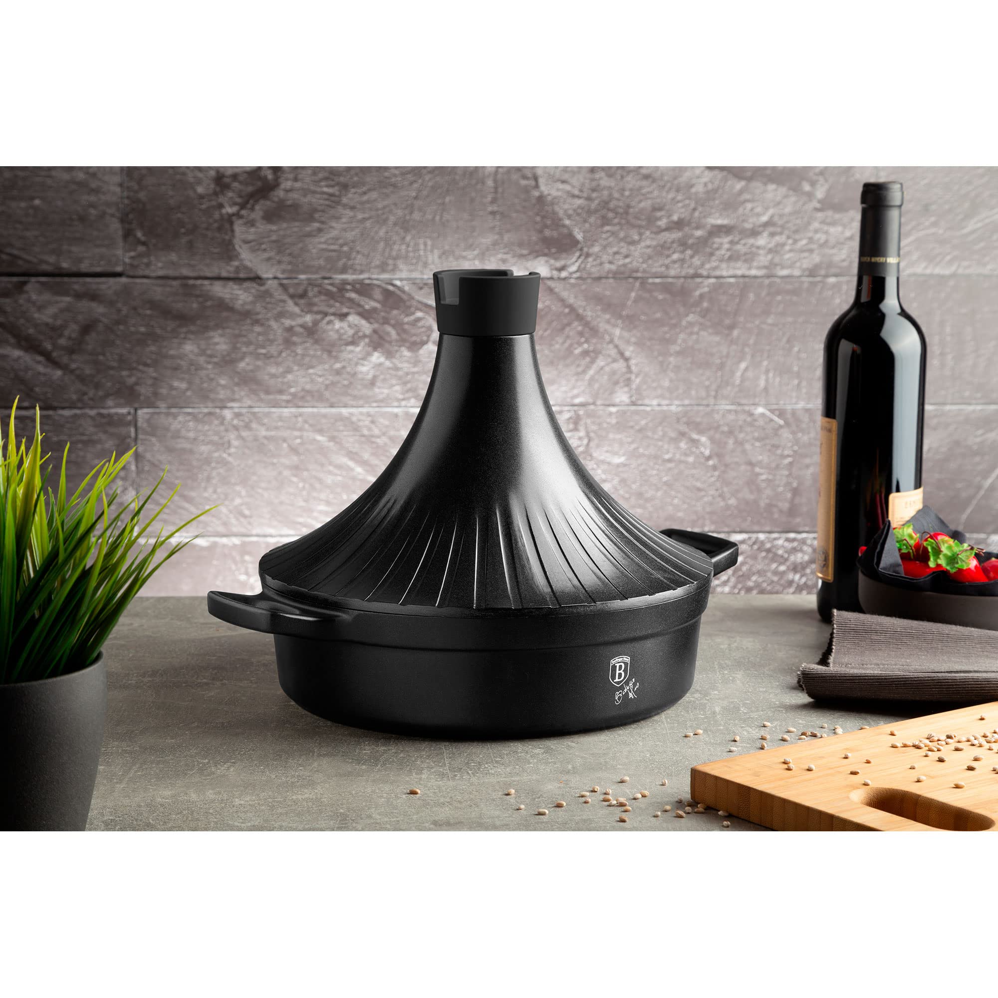 berlinger-haus-granit-diamond-tajine-fonte-28-cm-noir-induction image 3