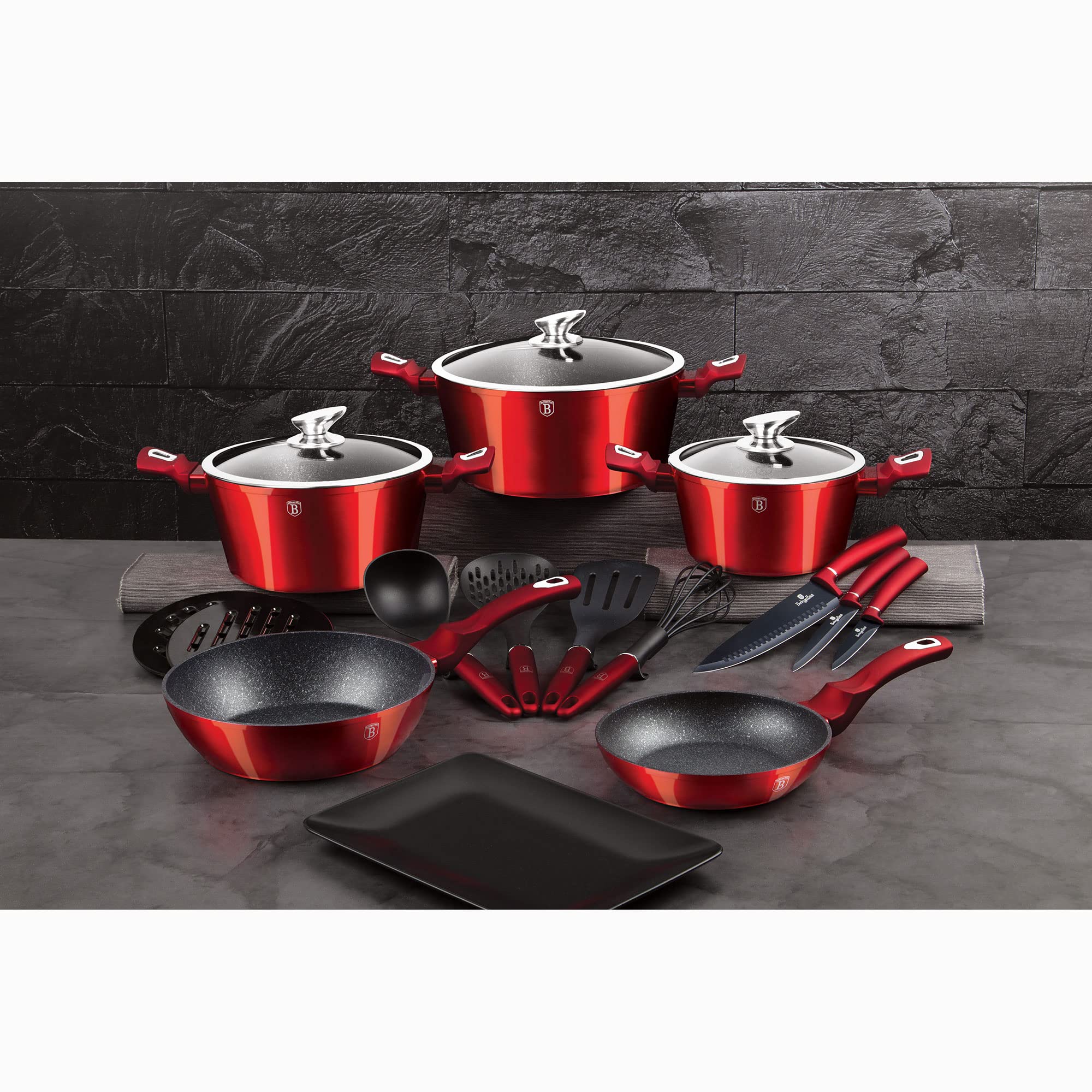 berlinger-haus-burgundy-batterie-cuisine-induction-17-pi-ces-rouge-marbre image 7