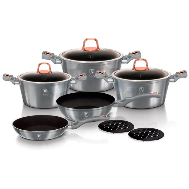 berlinger-haus-moonlight-batterie-cuisine-10-pi-ces-gris-titane image 1