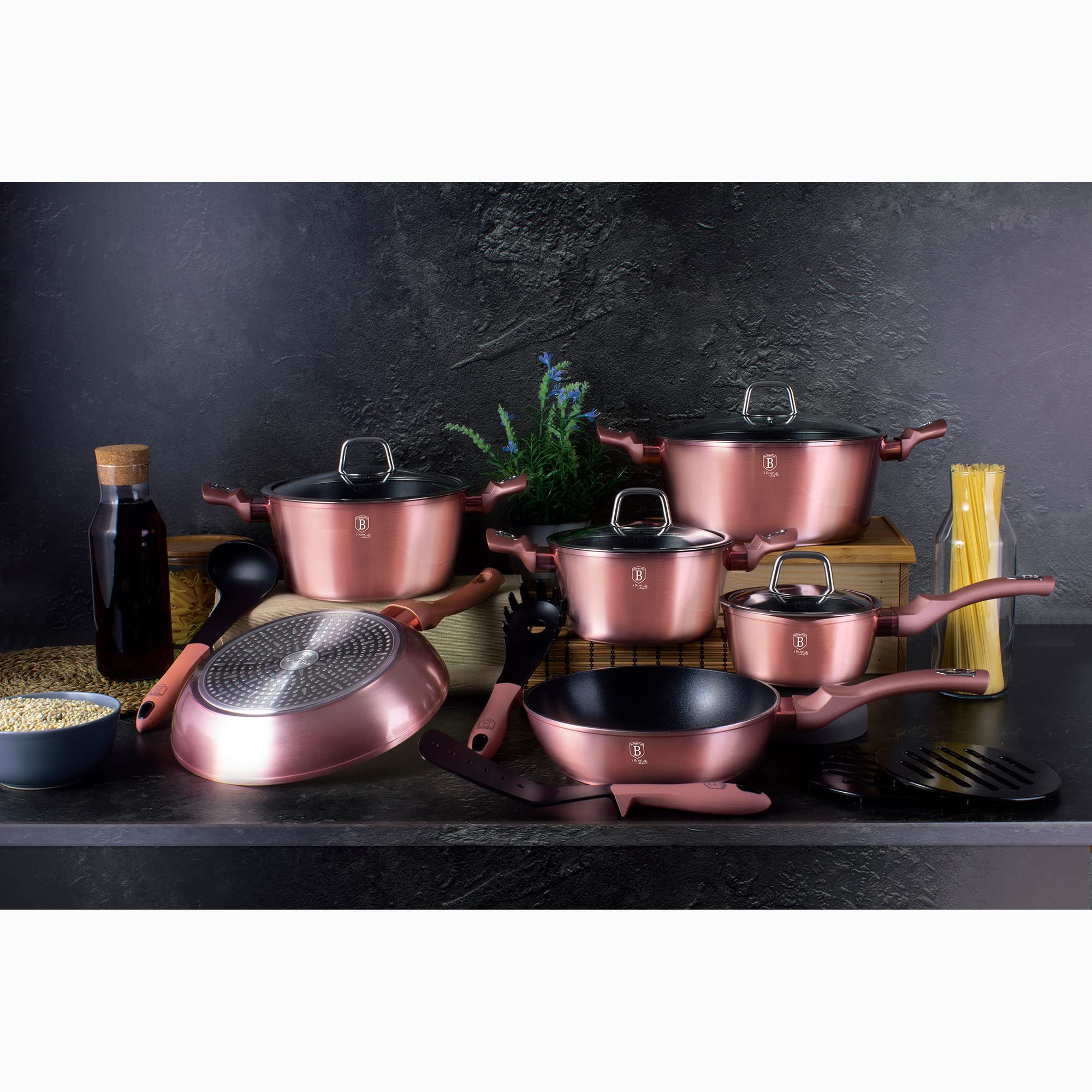 berlinger-haus-i-rose-batterie-cuisine-induction-15-pi-ces-rose-titane image 4